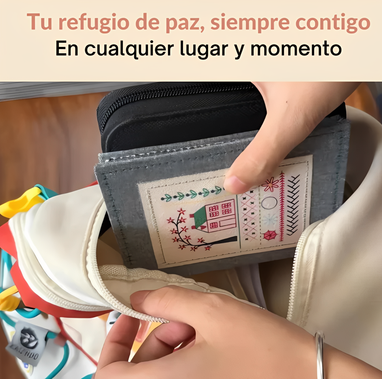 Kit bordado antiestrés - Despeja tu mente con 10 minutos al día