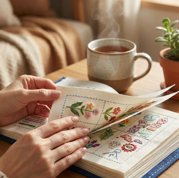 Kit bordado antiestrés - Despeja tu mente con 10 minutos al día